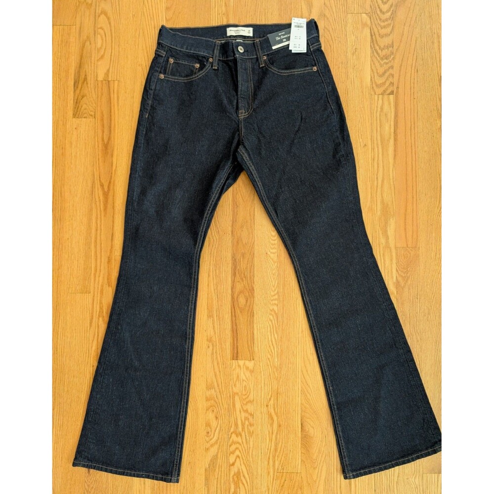 Abercrombie & Fitch The Bootcut Mid Rise Curve Love Jean Womens 28 30 X 33 NWT